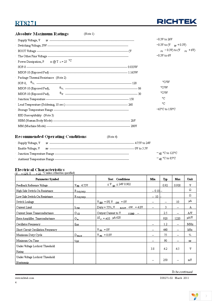 RT8271GFP Page 4