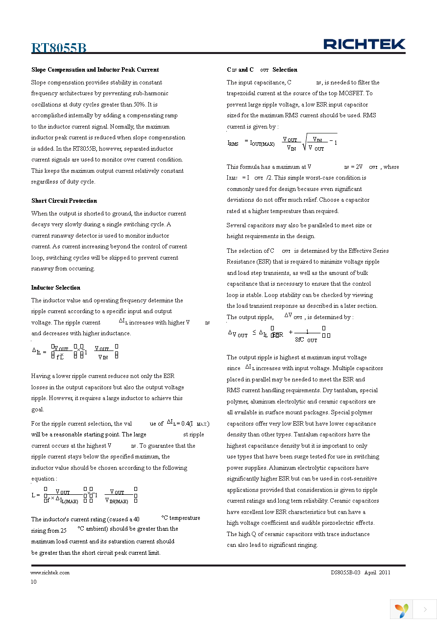 RT8055BGQW Page 10