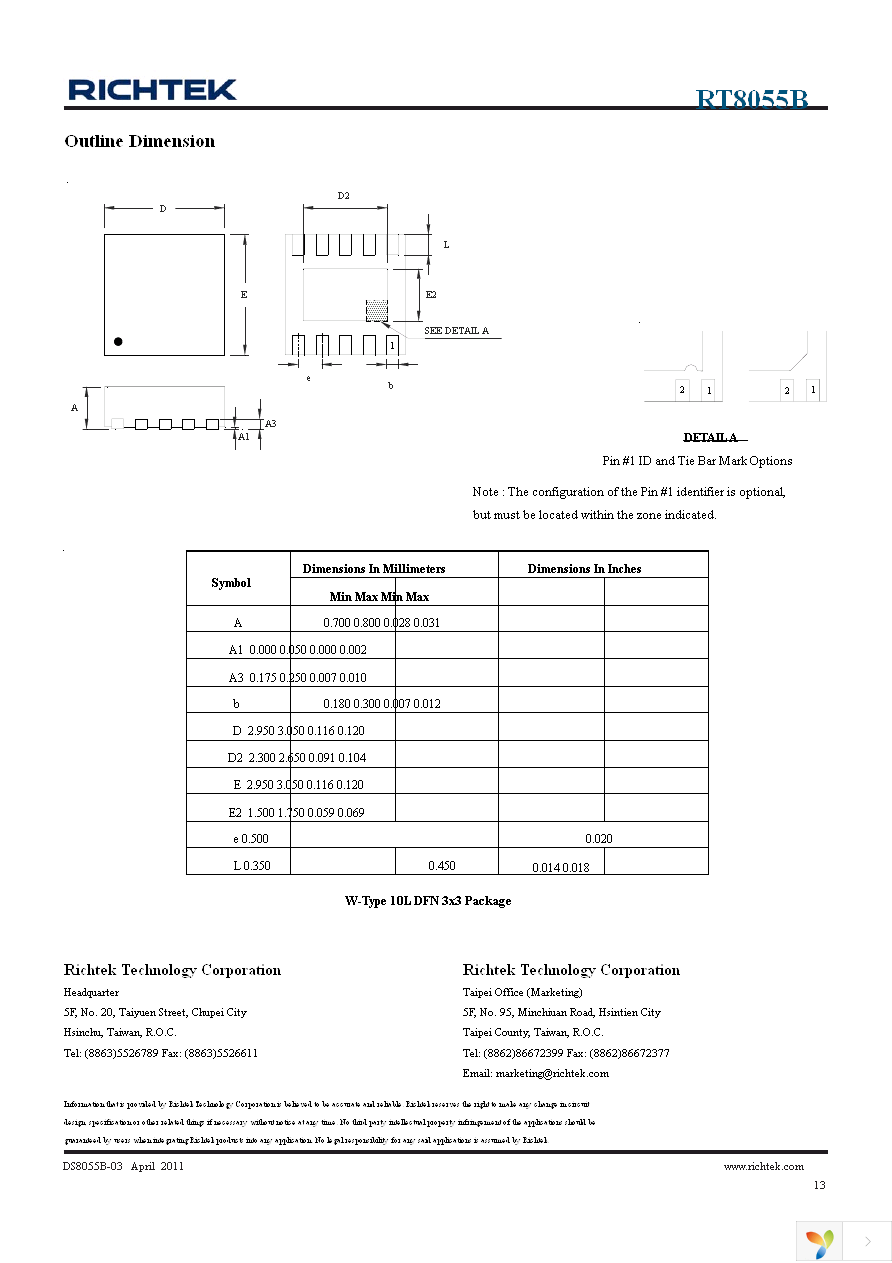 RT8055BGQW Page 13