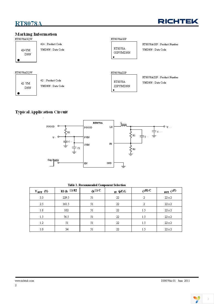 RT8078AGQW Page 2