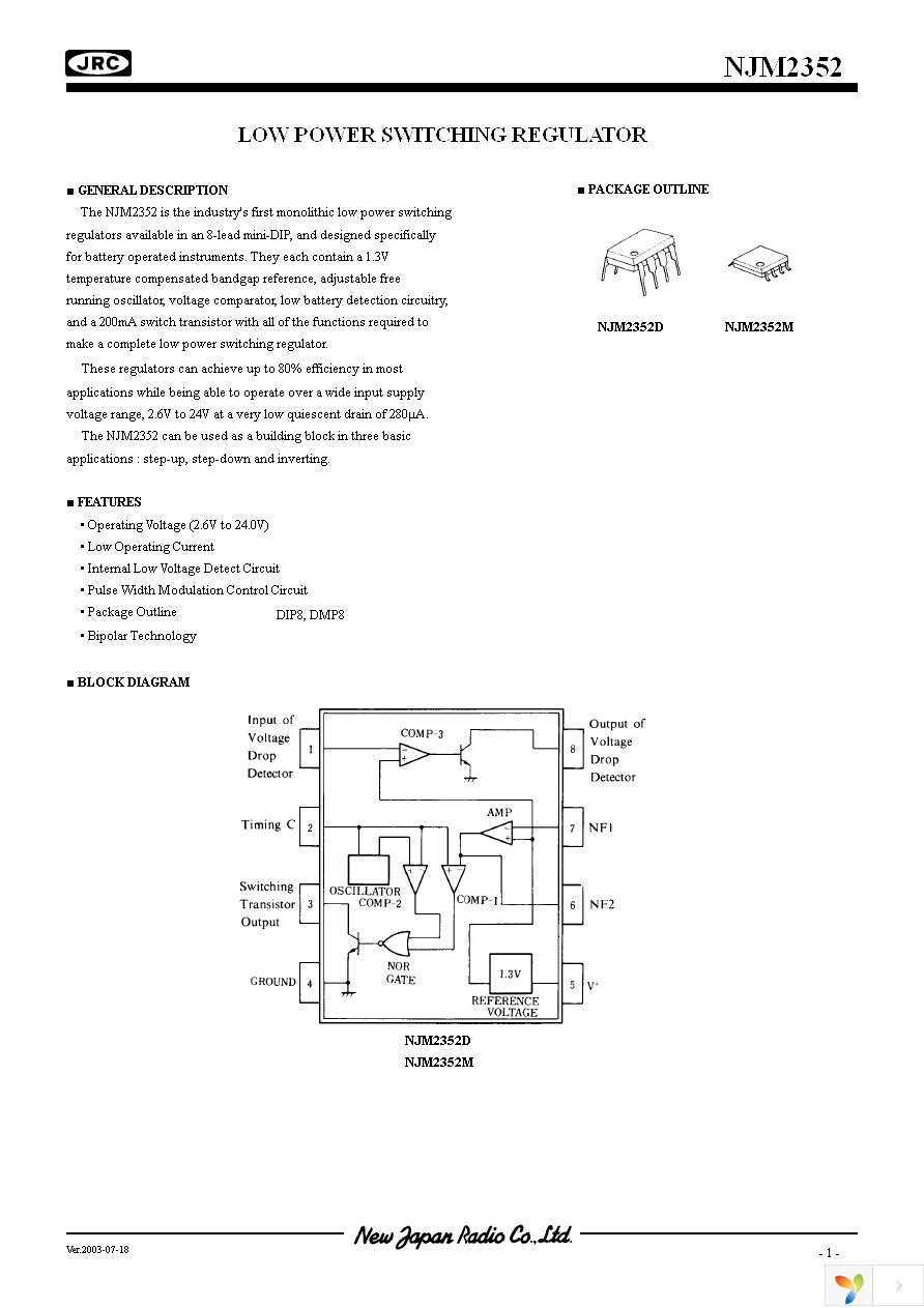 NJM2352D Page 1