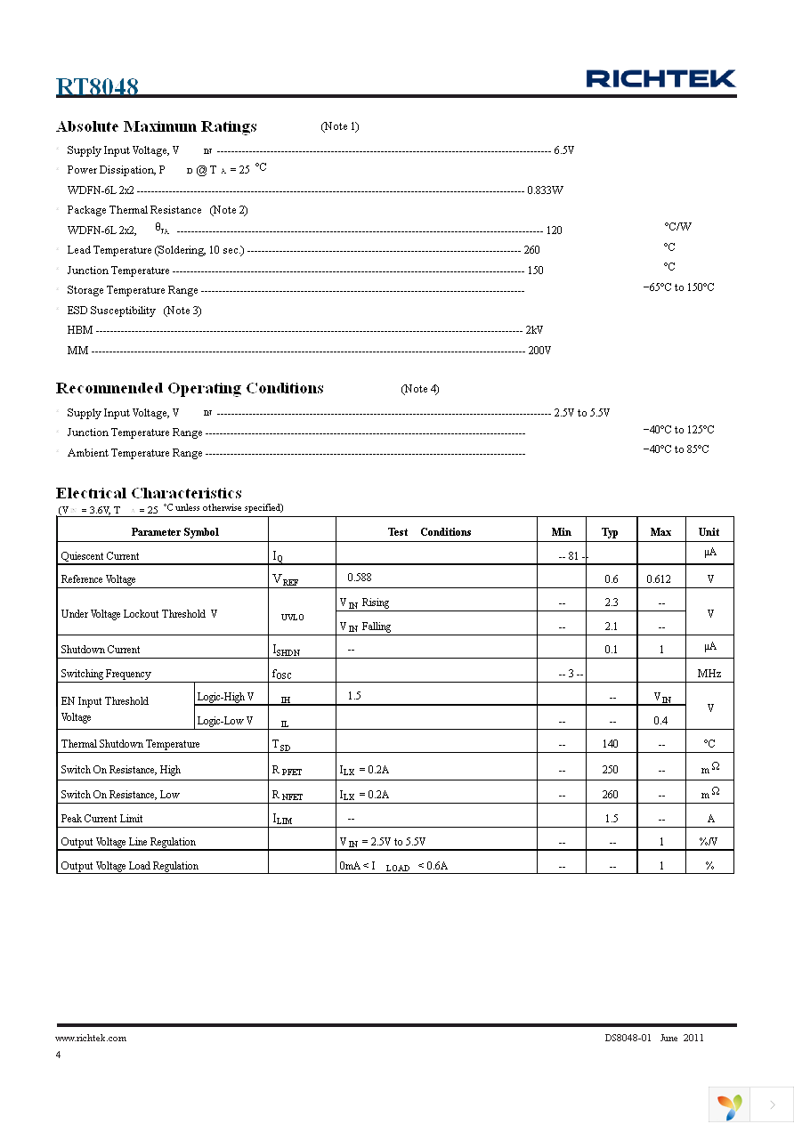 RT8048ZQW Page 4