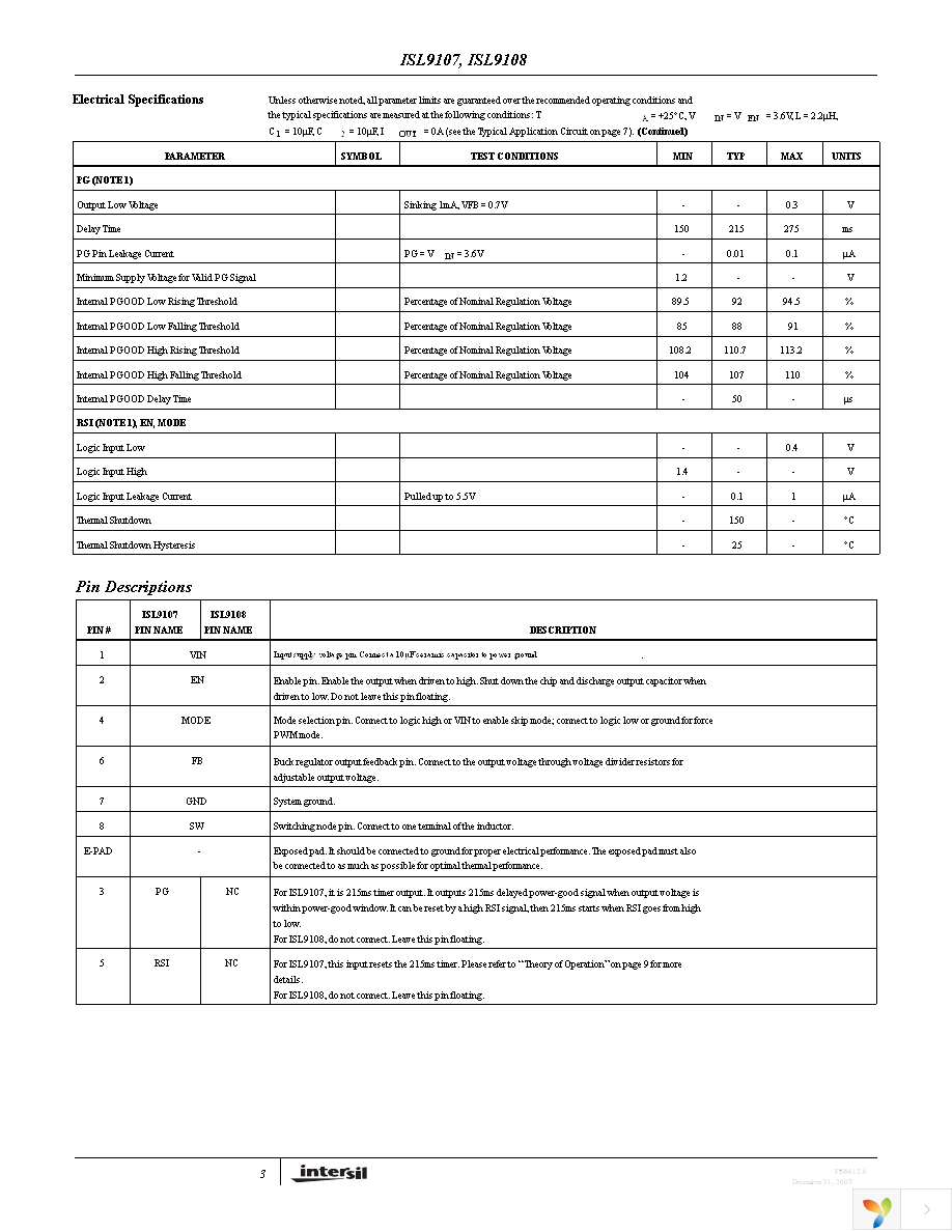 ISL9108IRZ-T Page 3