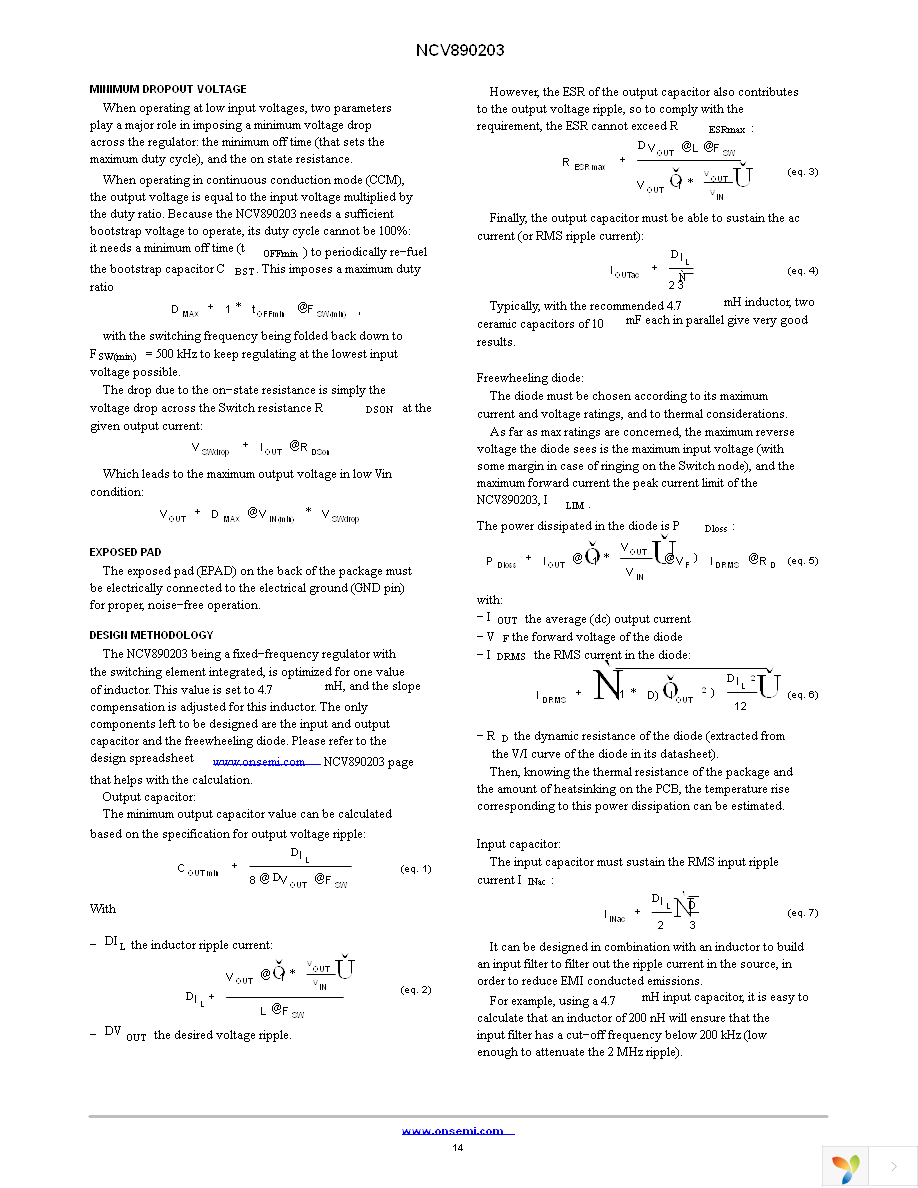 NCV890203MWTXG Page 14