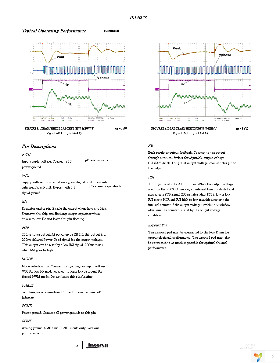 ISL6273IRZ Page 6