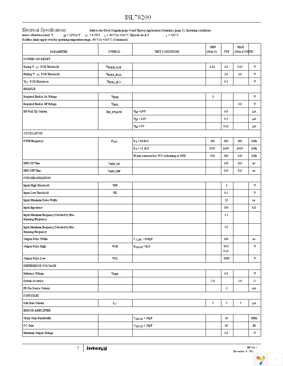 ISL78200AVEZ-T Page 7