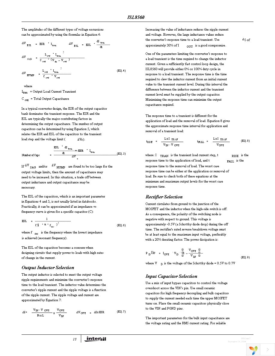 ISL8560IRZ-T Page 13