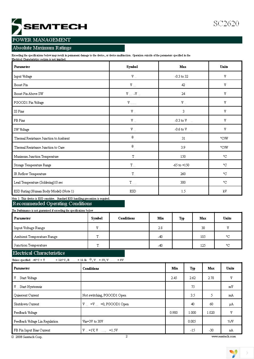 SC2620SETRT Page 2