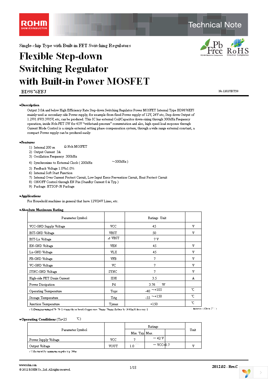 BD9876EFJ-E2 Page 1