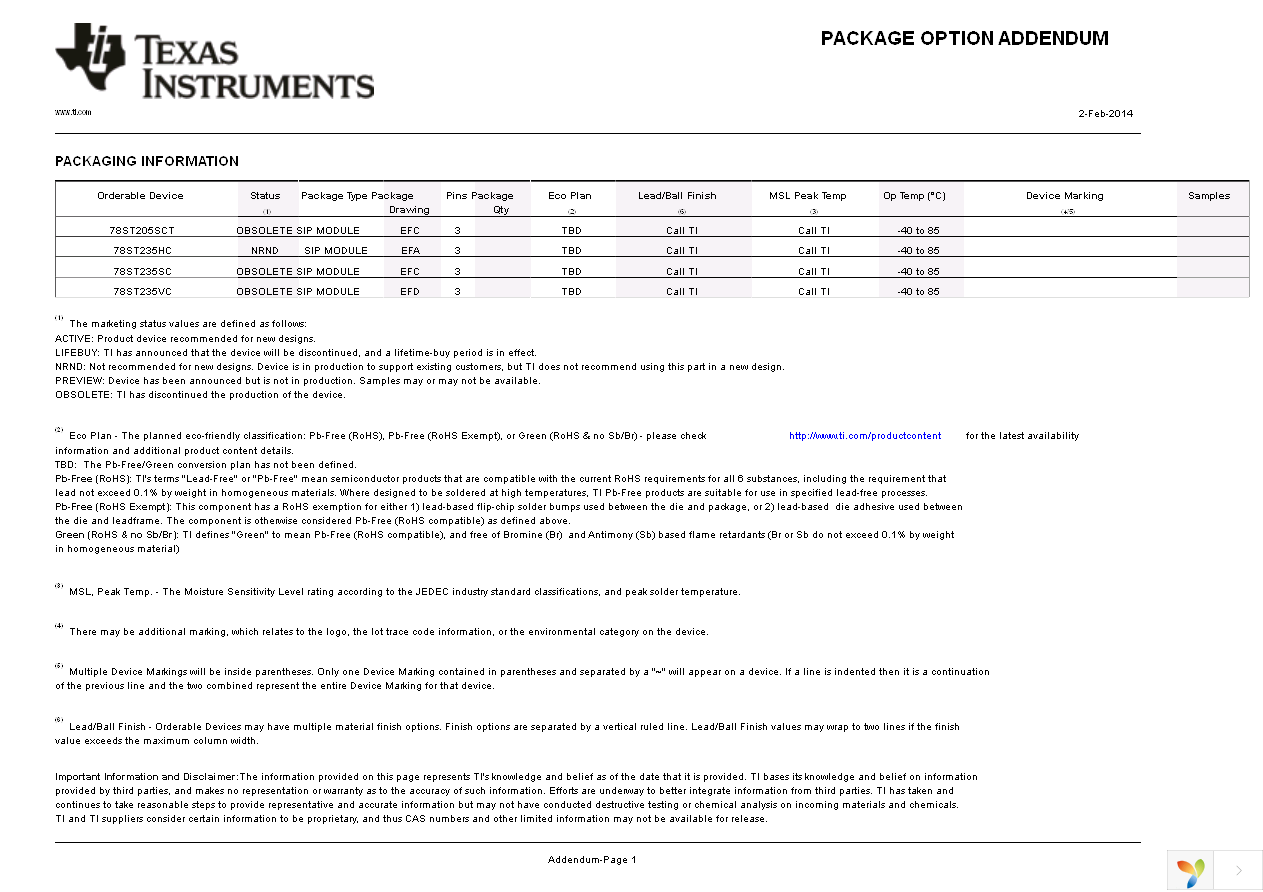 78ST235HC Page 3