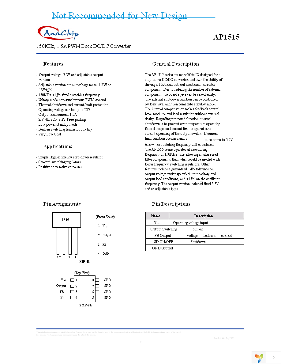 AP1515-33SL-13 Page 1