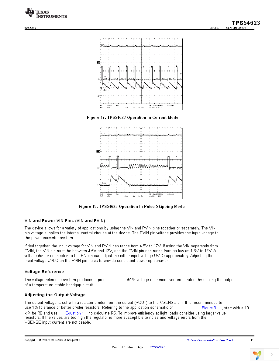 TPS54623RHLT Page 11