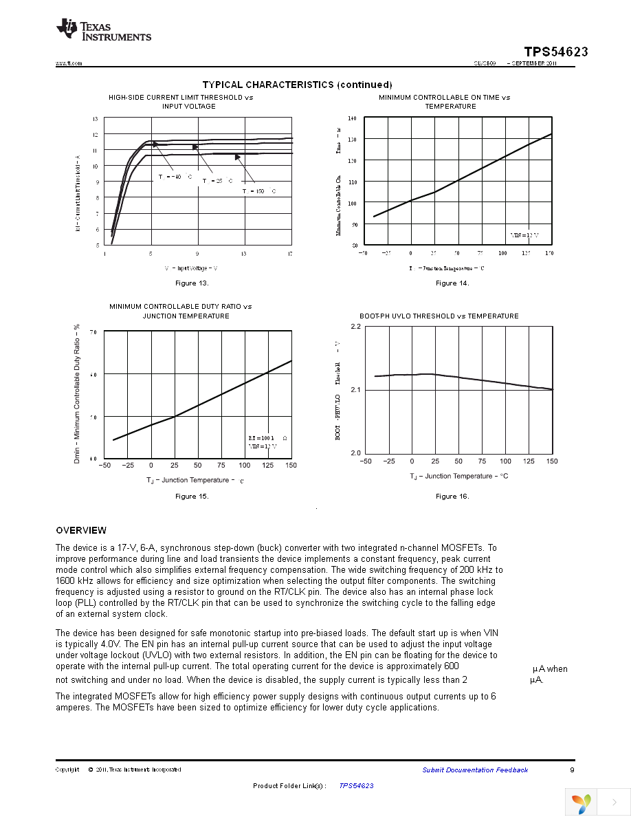 TPS54623RHLT Page 9