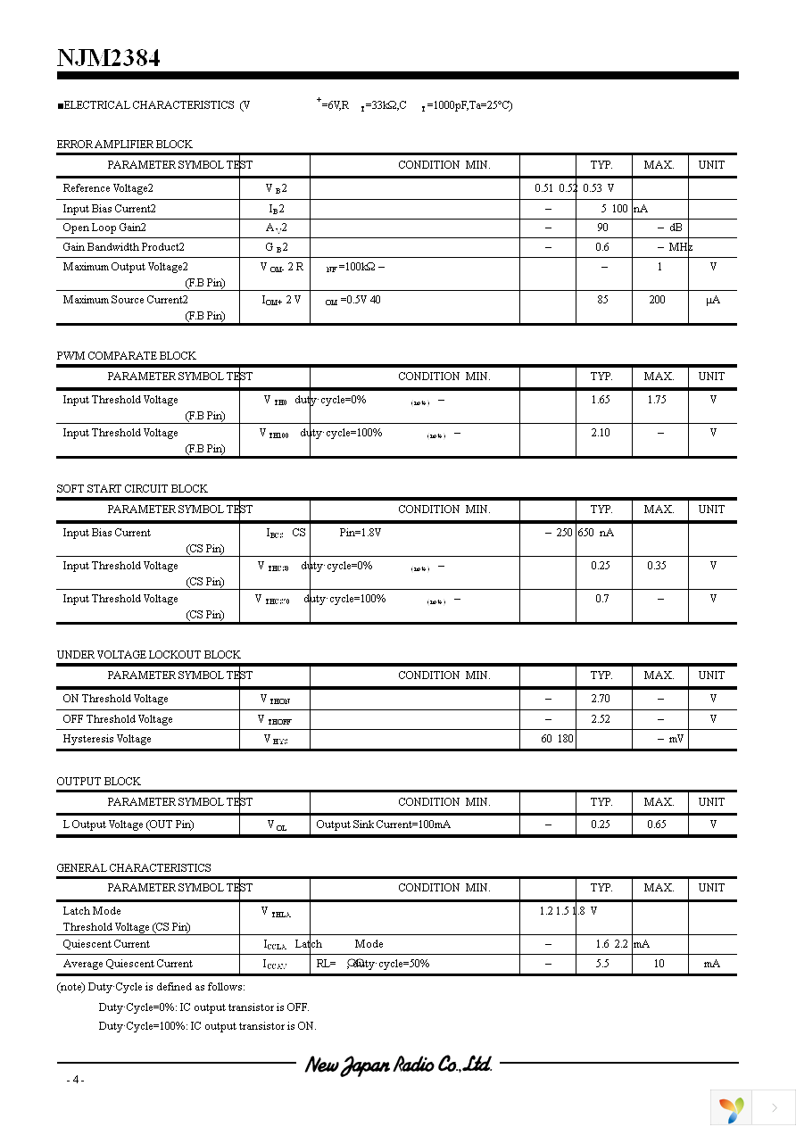 NJM2384D Page 4