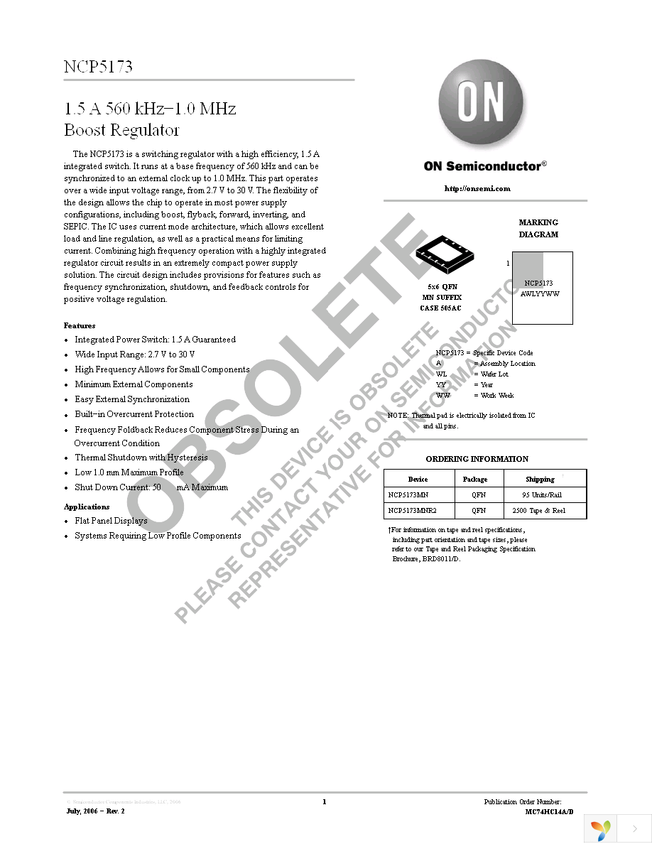 NCP5173MNR2 Page 1