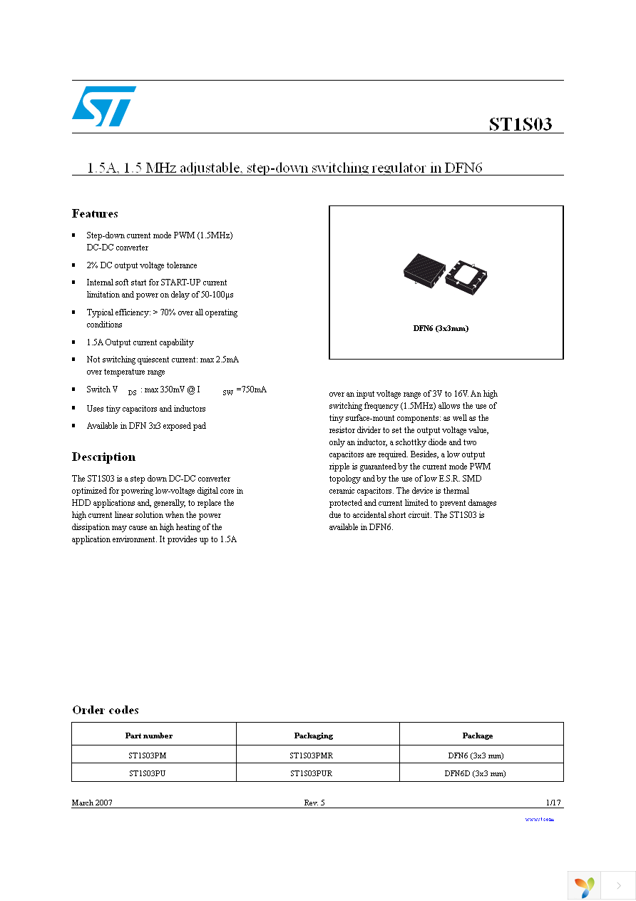 ST1S03PMR Page 1