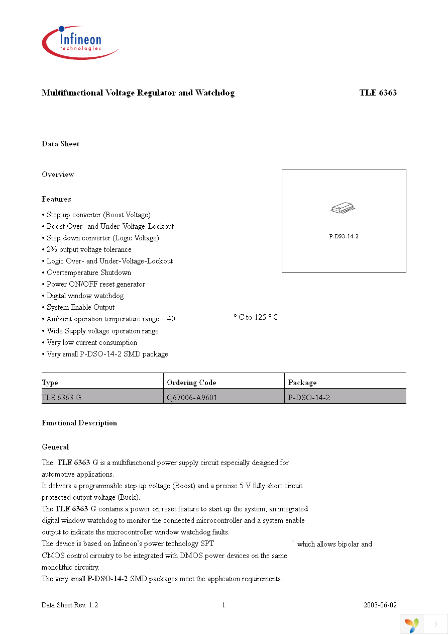 TLE6363G Page 1