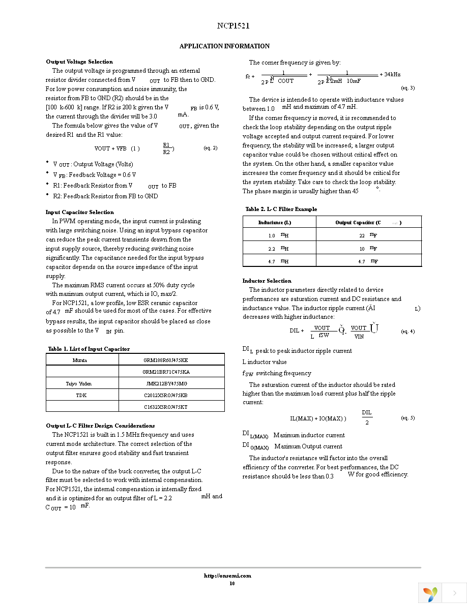 NCP1521ASNT1G Page 10