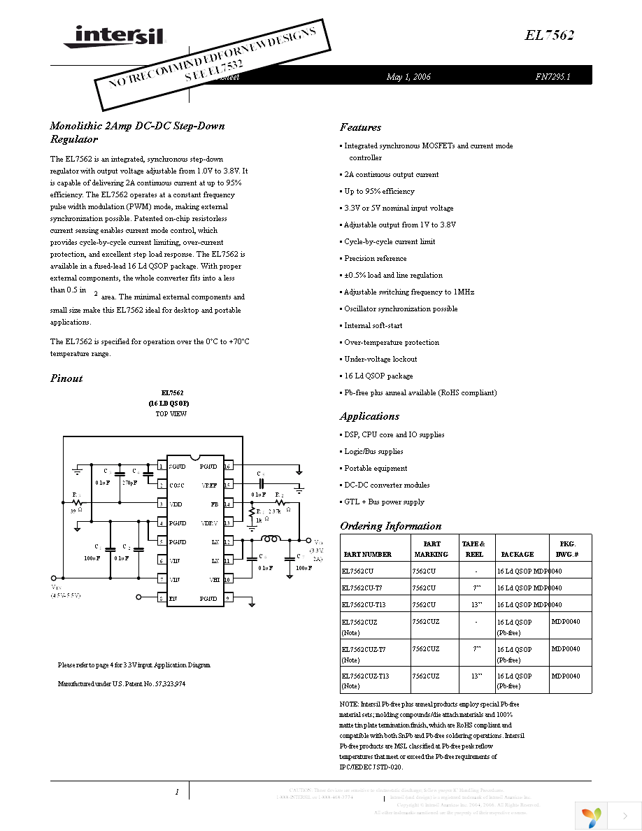 EL7562CUZ Page 1