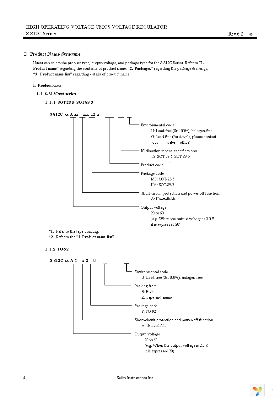 S-812C33AMC-C2NT2G Page 4