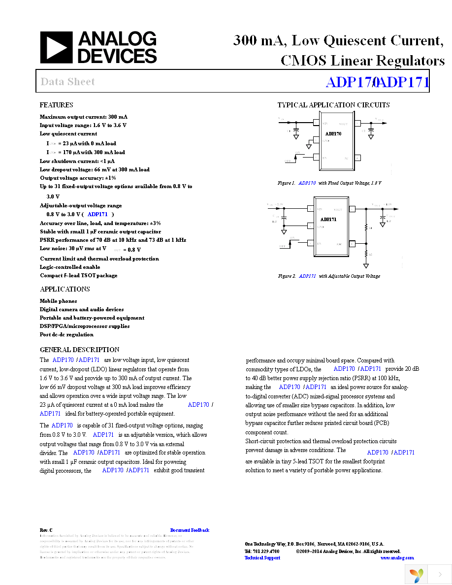 ADP171AUJZ-R7 Page 1