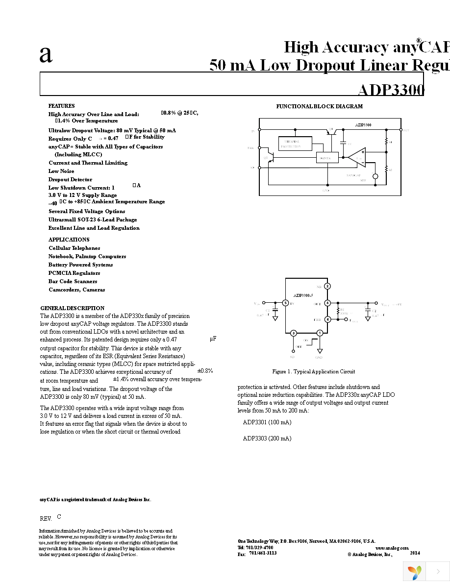 ADP3300ARTZ-3.3RL7 Page 1