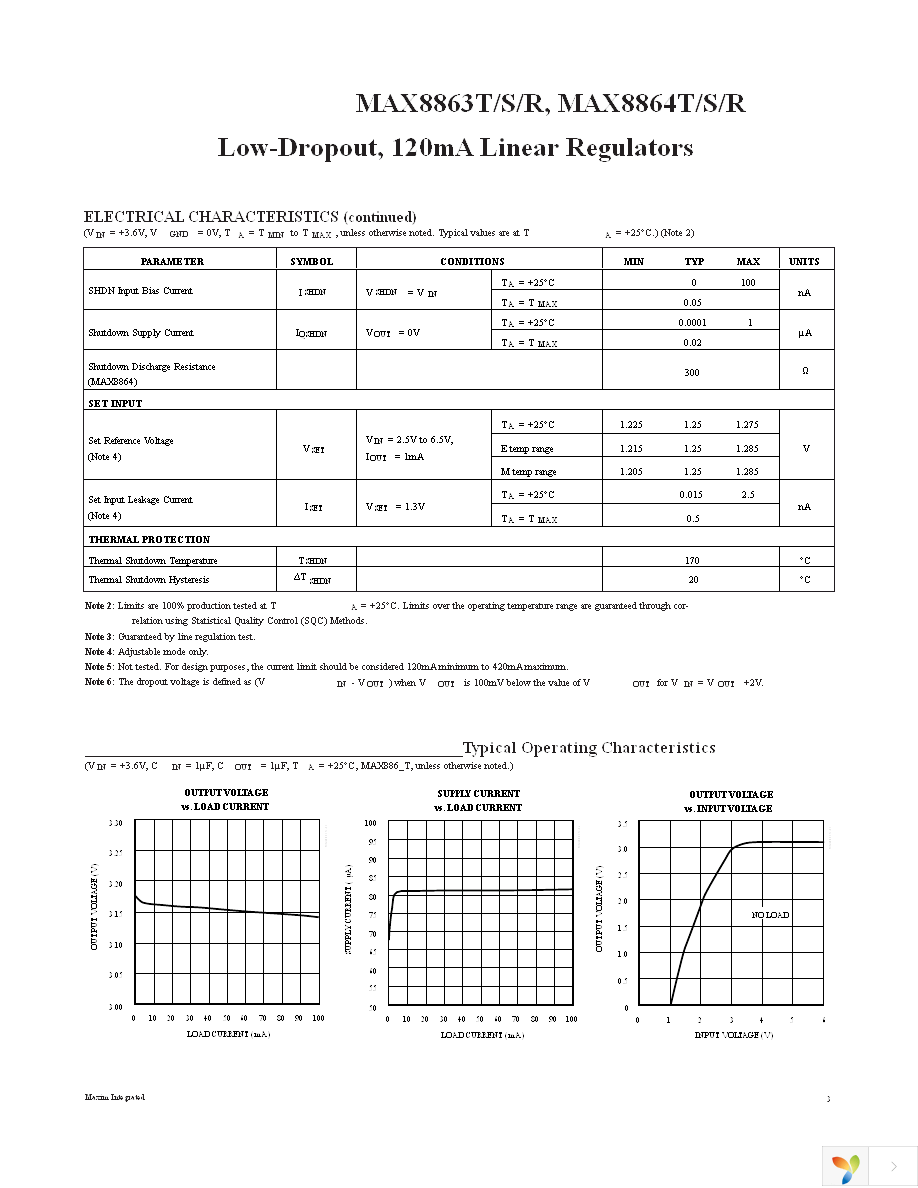 MAX8863TEUK+T Page 3
