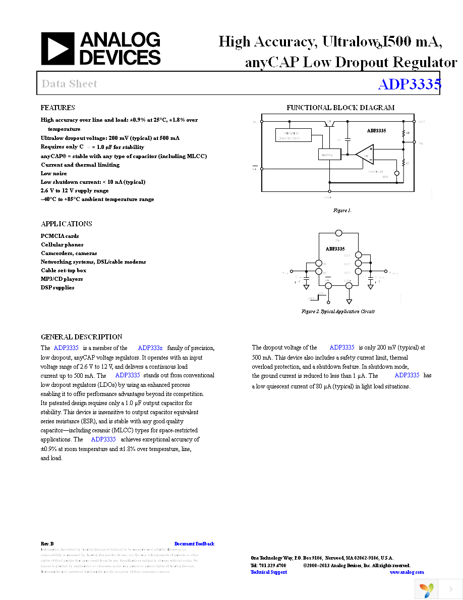 ADP3335ARMZ-5-REEL Page 1