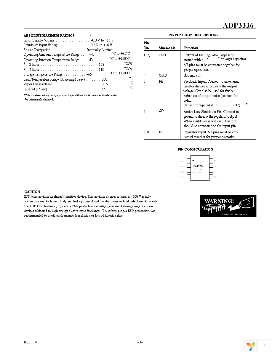 ADP3336ARMZ-REEL7 Page 3
