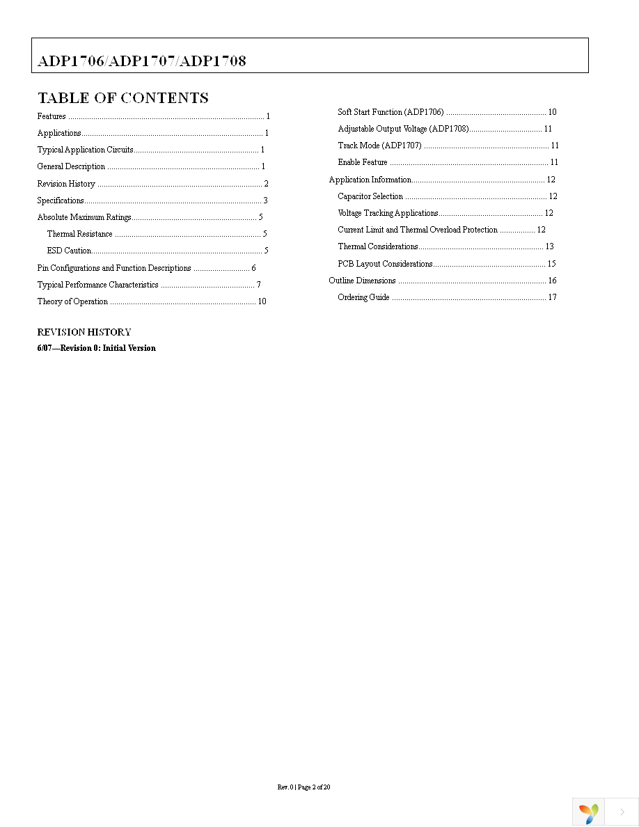 ADP1706ARDZ-3.3-R7 Page 2