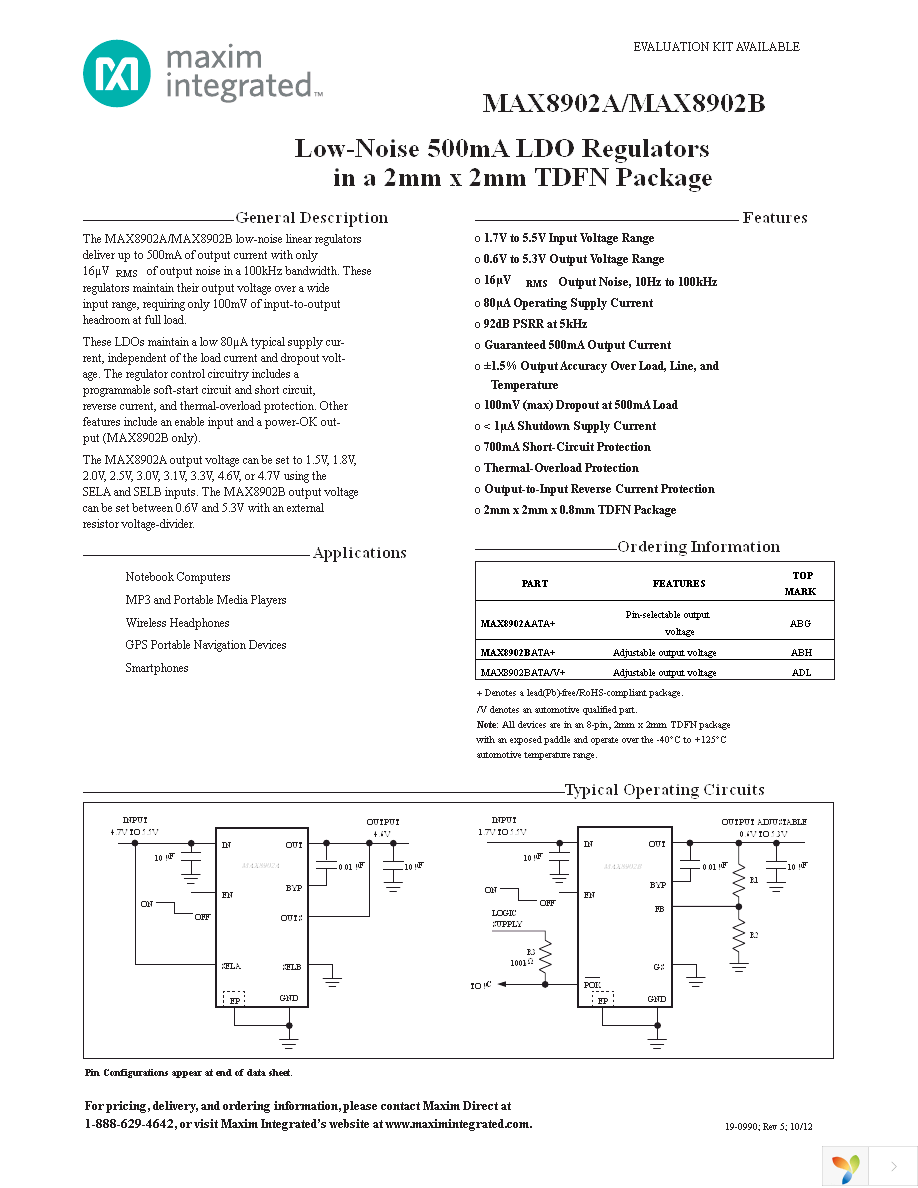 MAX8902BATA+T Page 1