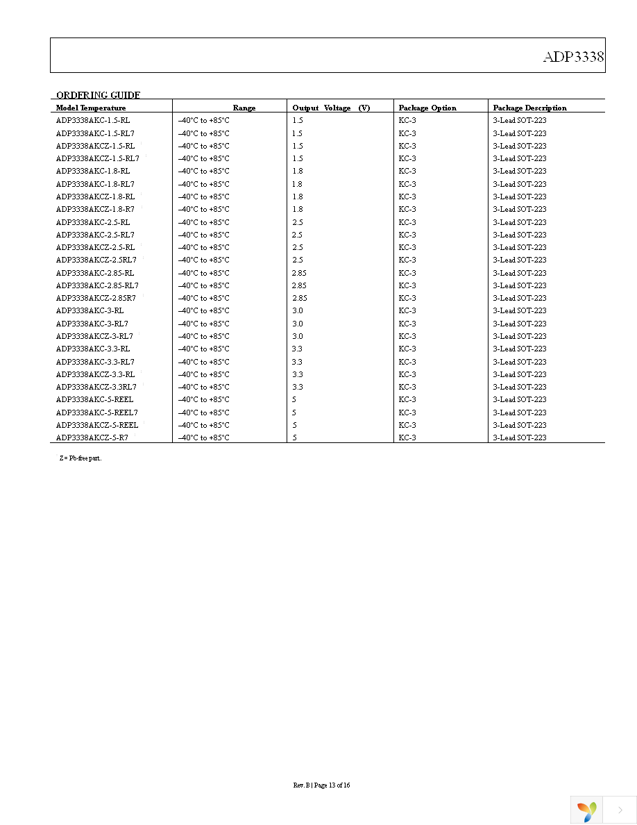 ADP3338AKCZ-5-REEL Page 13