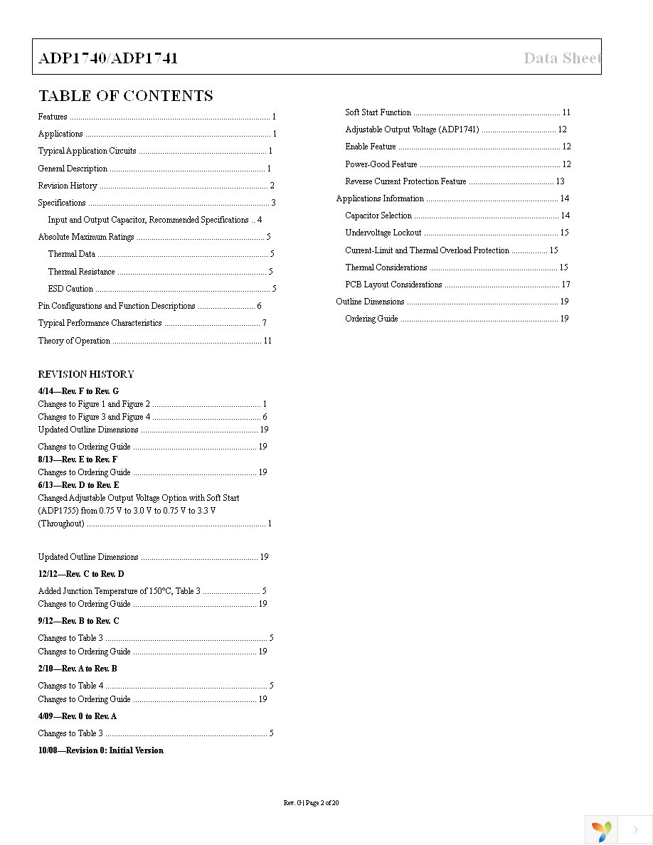 ADP1741ACPZ-R7 Page 2