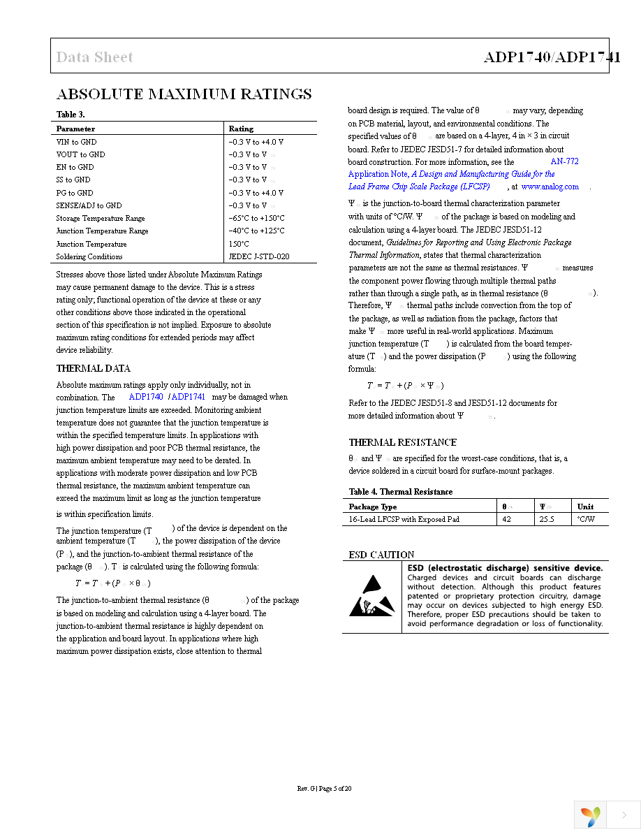 ADP1741ACPZ-R7 Page 5