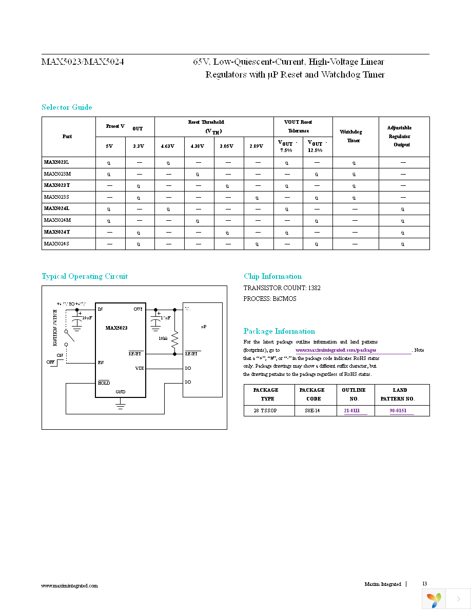 MAX5024LASA+T Page 13