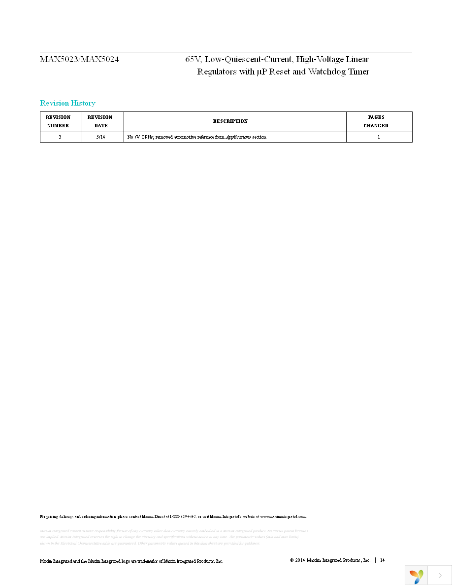 MAX5024LASA+T Page 14