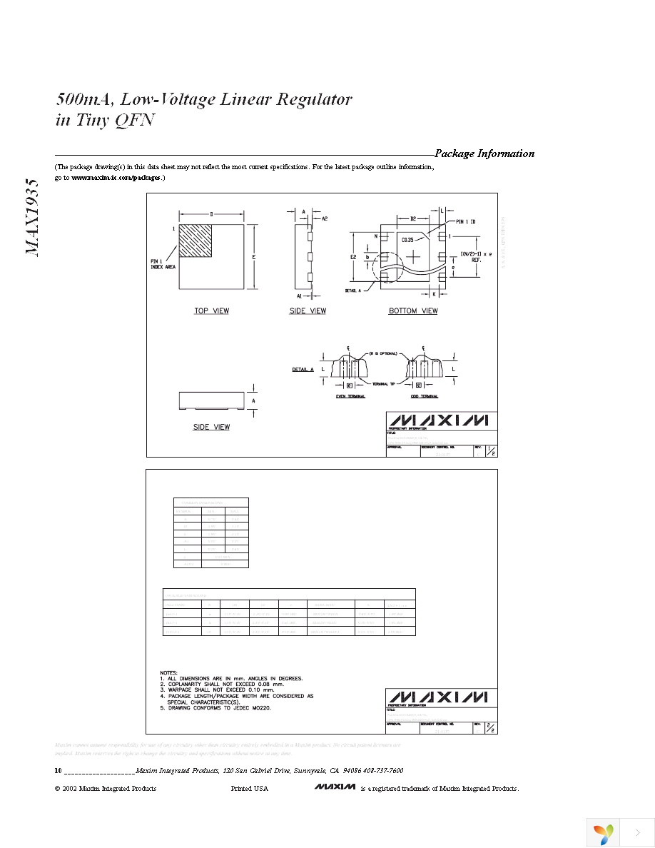 MAX1935ETA+T Page 10