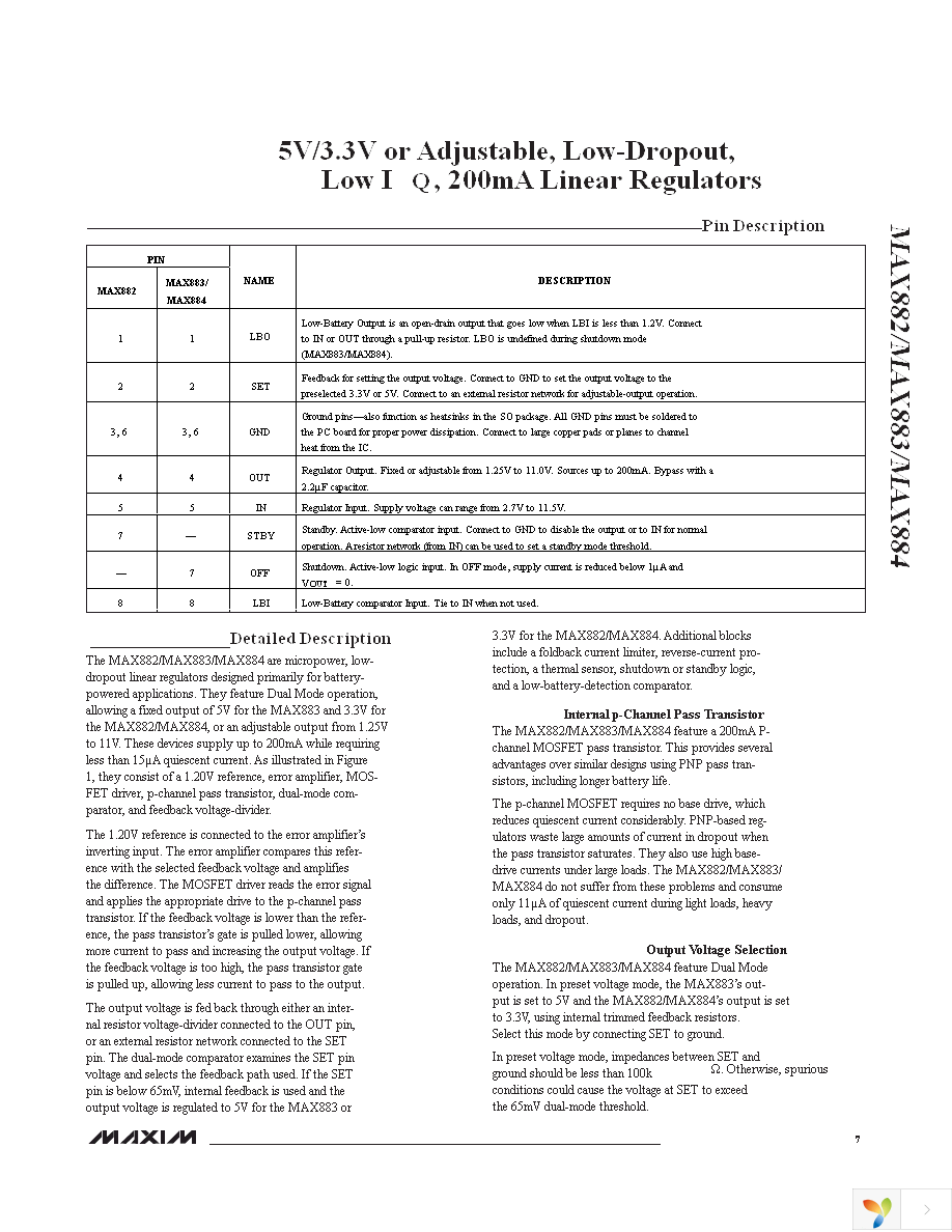 MAX882CSA+ Page 7