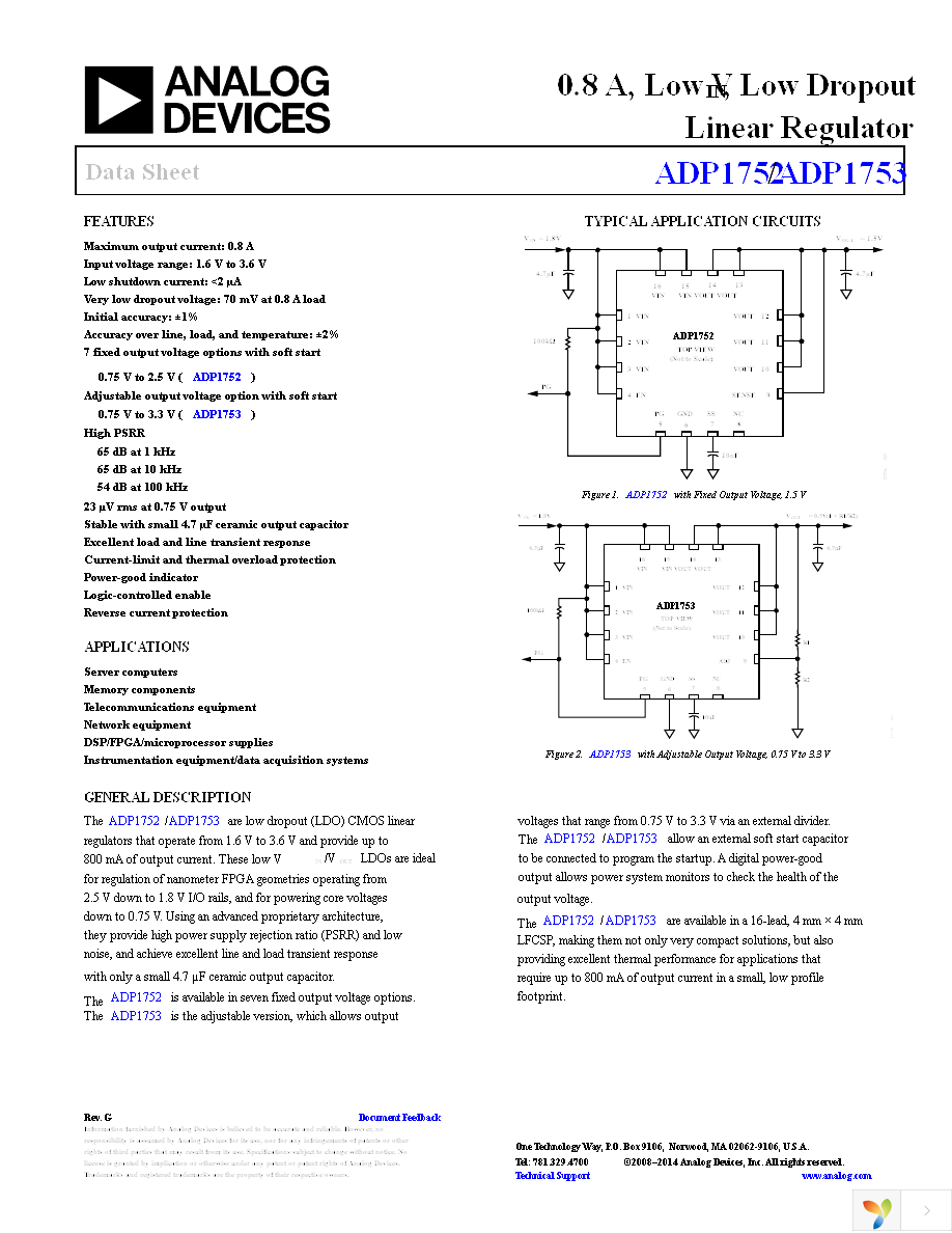 ADP1753ACPZ-R7 Page 1