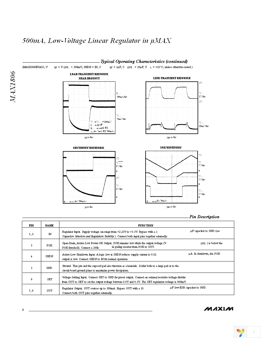 MAX1806EUA33+ Page 6