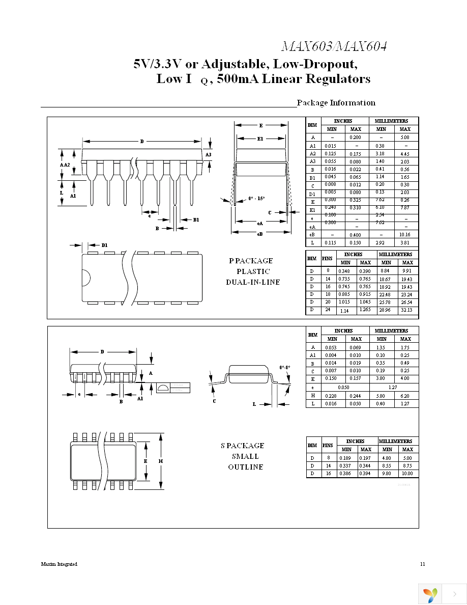 MAX604CSA+ Page 11