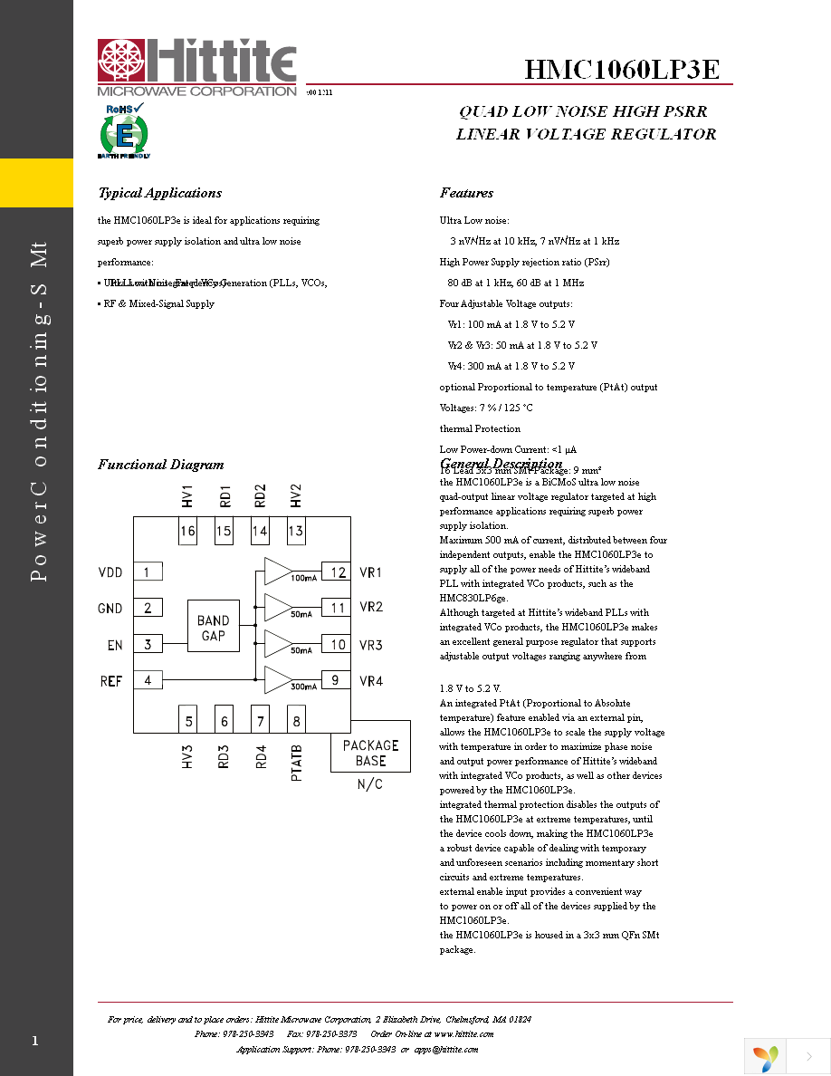 HMC1060LP3E Page 3