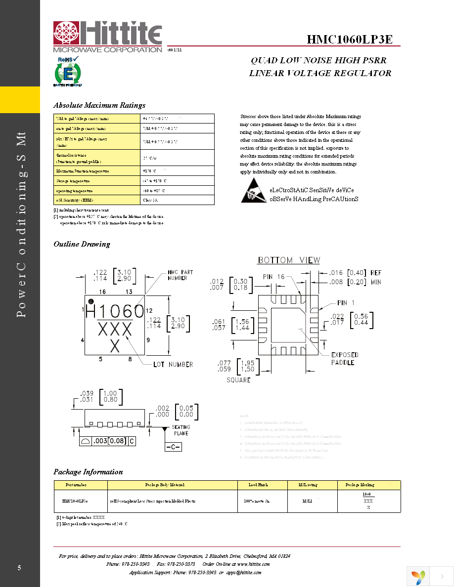 HMC1060LP3E Page 7