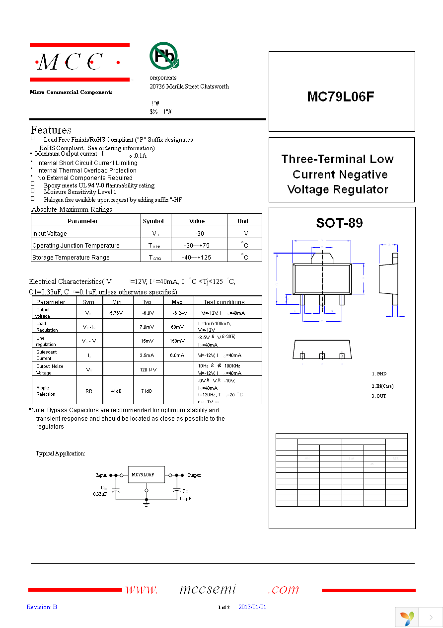 MC79L06F-TP Page 1