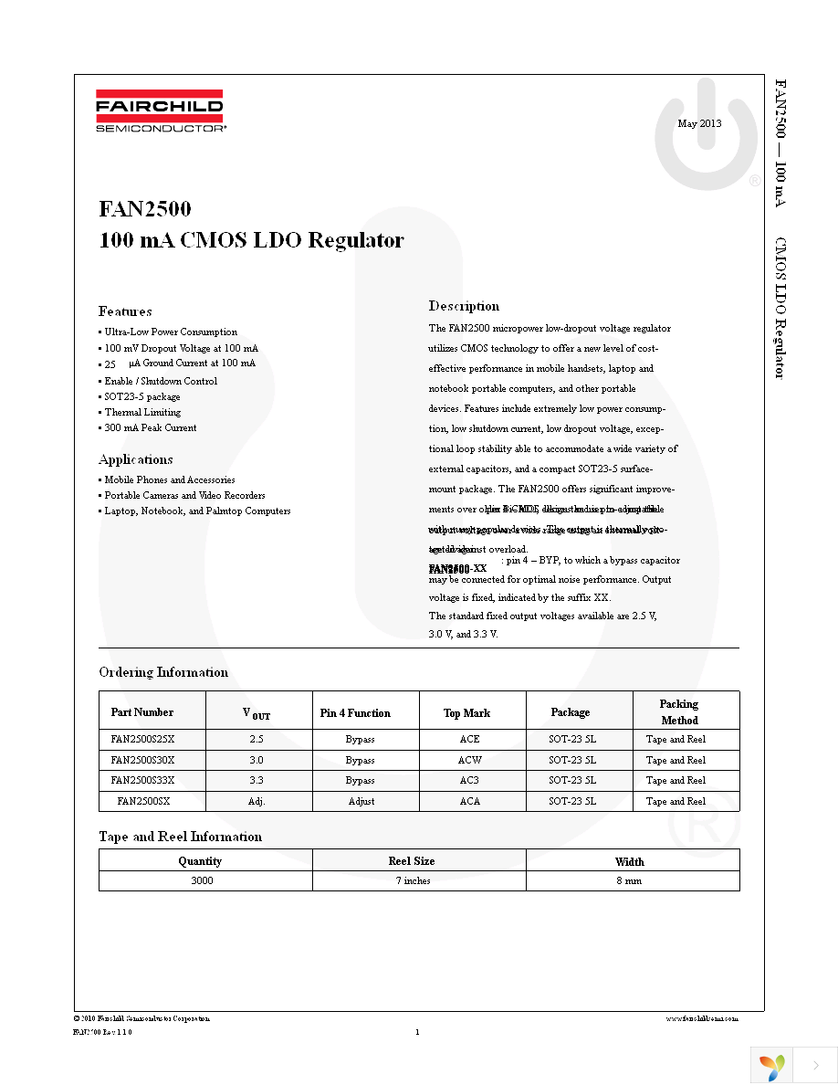 FAN2500SX Page 1