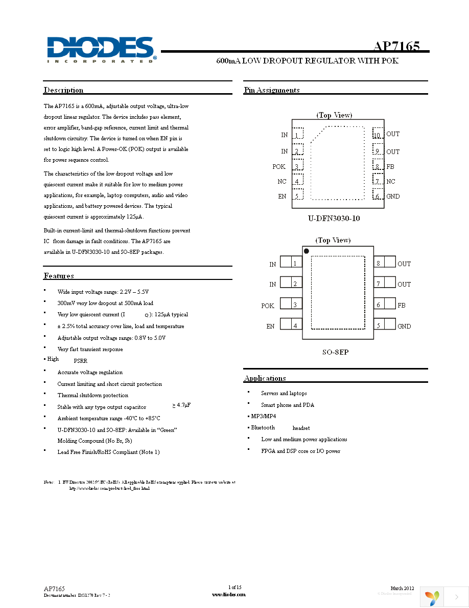 AP7165-FNG-7 Page 1