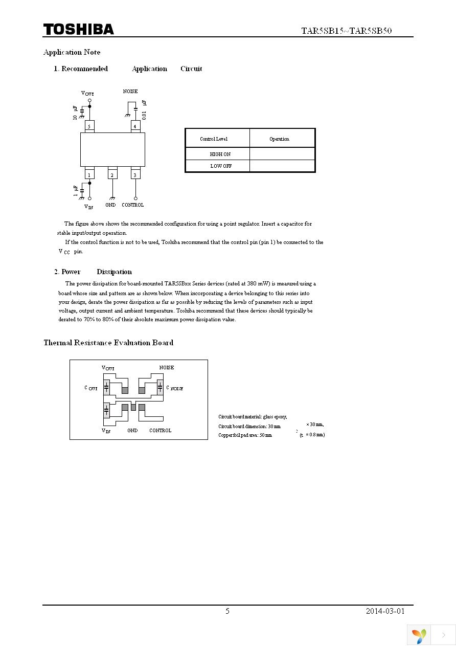 TAR5SB33(TE85L,F) Page 5