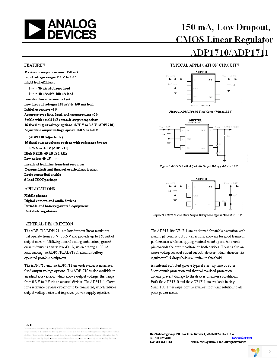 ADP1710AUJZ-R7 Page 1