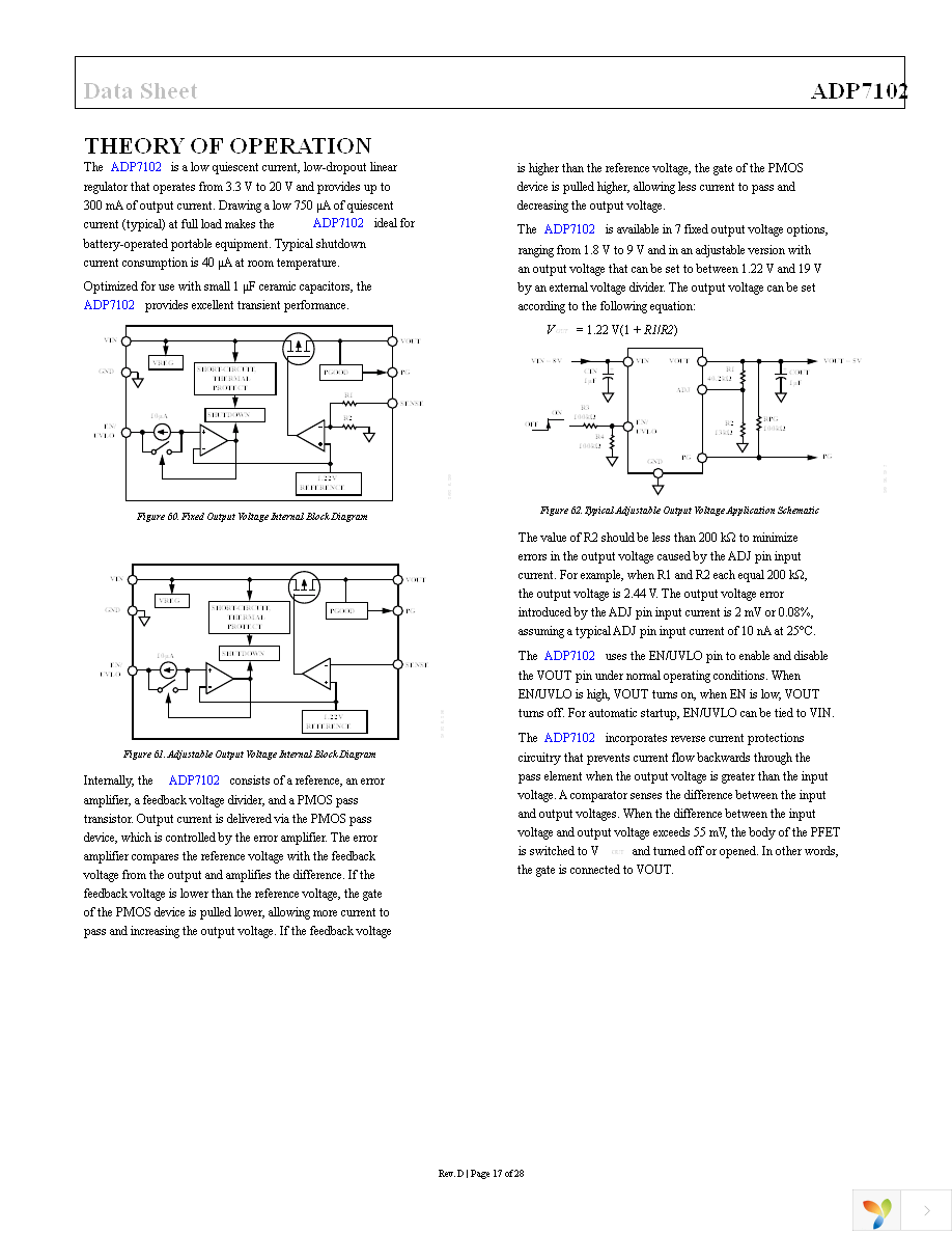 ADP7102ARDZ-5.0-R7 Page 17