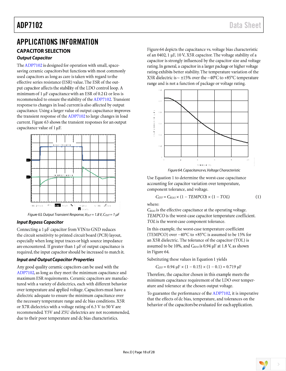 ADP7102ARDZ-5.0-R7 Page 18